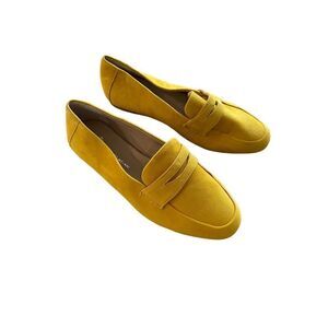 Antonio Melani yellow mustard loafers